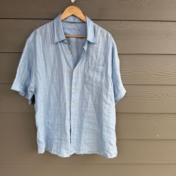 Tommy Bahama 100% linen button front shirt - Picture 1 of 8